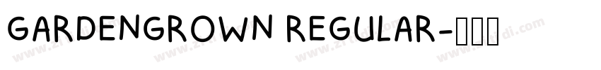 GARDENGROWN REGULAR字体转换